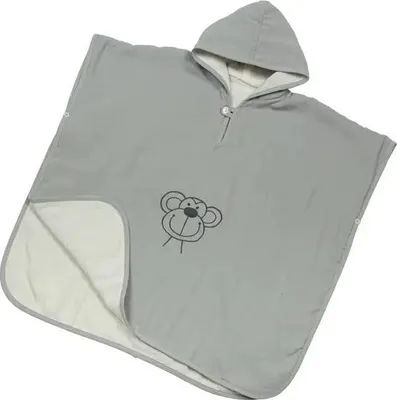 Produktbild von Be Be's Collection Musselin Badeponcho Affe grau 2-5 Jahre