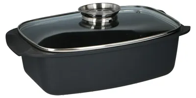 Produktbild von alpina Bräter mit Glasdeckel, 5.5 L, Schwarz