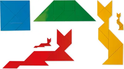 Produktbild von TimeTEX Demo-Tangram magnetisch, 28-tlg., ca. 20x20 cm