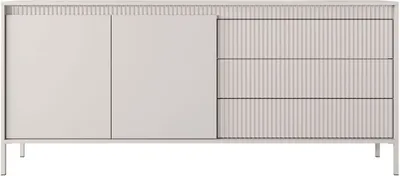 Produktbild von GrainGold Kommode Sorano - Kommode mit Schubladen und Türen - Sideboard , TV-Kommode - Kommode Beige