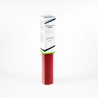 Produktbild von craftcut G26 Plotterfolie glänzend DARK-RED 30,5 x 300 cm