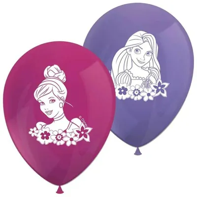 Immagine prodotto di Palloncini in lattice, Principesse Disney, 25 cm, 8 pz.