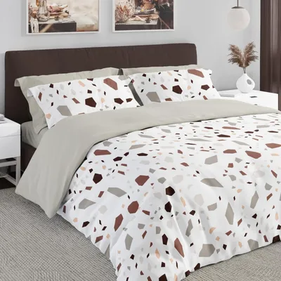 Obrázek produktu pro Ložní prádlo, bavlněný satén, Boho styl, Boho 160x200 01 Geometrický vzor