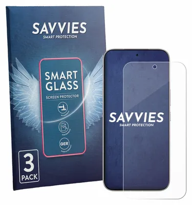 Produktbild von 3x Savvies Schutzglas Folie für Infinix Note 60 9H Panzer Schutzfolie Glas Displayschutz klar transparent
