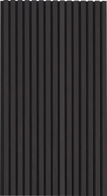 Image de SucceBuy Panneaux acoustiques à lamelles de bois, 23,6 x 47,2 pouces, MDF pourReproduction moderne, réduction du bruit, chêne noir