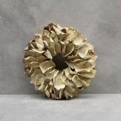 Produktbild von Kranz Palm Petal - yellow-wash