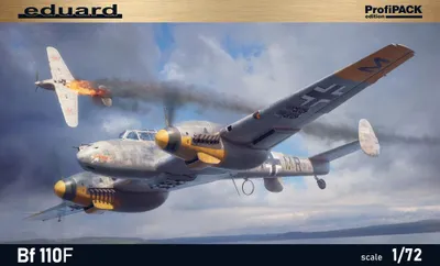 Obrázek produktu pro Stavebnice Eduard 7084 – Bf 110F v měřítku 1:72 –