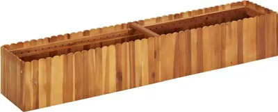 Zdjęcie produktu dla The Living Store Podwyższone łóżko ogrodowe 150x30x25 cm z litego drewna akacjowego
