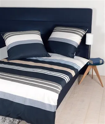 Produktbild von Janine Bettwäsche J.D. 8481 08 Silber Taupe Sand Mako Satin 135 cm x 200 cm