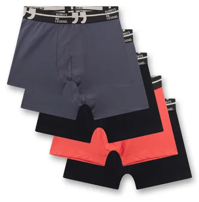 Productafbeelding van Sanetta jongenshorts, model Webbund, "Always be Legend" | 5-delige set kinderslips