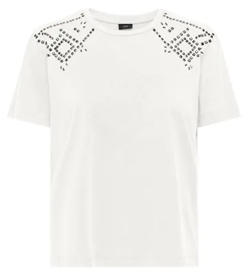 Obrázok produktu pre JDY Dámske tričko s krátkym rukávom Jdyfarock JRS, farba Cloud Dancer, veľkosť M