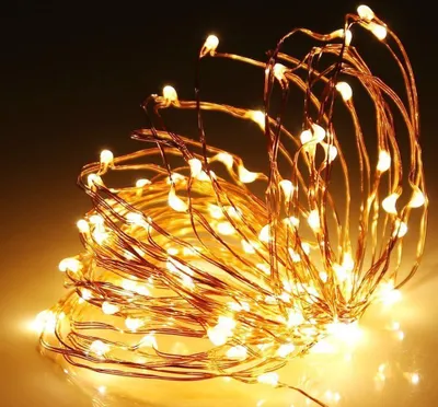 Produktbild von 20M 200LED USB Kupferdraht Micro Warmweiß Lichterkette mit Fernbedienung Innen Weihnachten Party Deko
