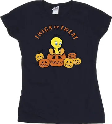 Produktbild von Looney Tunes - "Twick Or Tweat" T-Shirt für Damen BI28862 (XXL) (Marineblau)