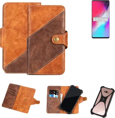 Produktbild von K-S-Trade Handyhülle Schutzhülle Bookstyle Case Wallet-Case kompatibel mit Samsung Galaxy S10 5G Exynos Cover Klapphülle Kantenschutz Smartphone