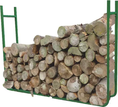 Produktbild von Toolland Holzregal für Brennholz und Holzscheite, festes Maß, rostbeständiger Stahlrahmen, 120 cm
