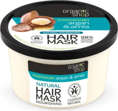 Obrázok produktu pre Organic Shop - Maska na vlasy Argan & Amla - Obnovujúca a vyživujúca - 250 ml - 1 kus