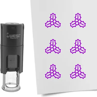 Obrázok produktu pre CombiCraft Stamp imelo 10mm okrúhly fialový atrament - po 1 kuse
