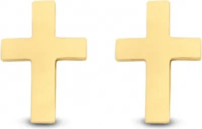 Produktbild von Ohrstecker echt Gold 585 (14 kt) Motiv Kreuz