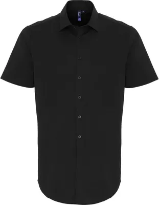 Produktbild von Premier - Hemd für Herren  kurzärmlig PC6055 (L) (Schwarz)