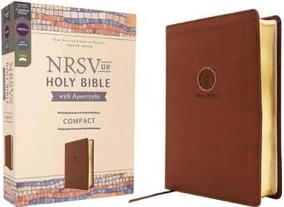 Obrázek produktu pro NRSVue, Holy Bible with Apocrypha, Compact, Leathersoft, Brown, Comfort Print