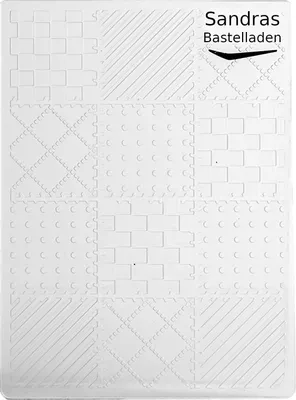 Produktbild von Sandras Embossing-Prägefolder/ -schablone 10,8x15cm Patchwork