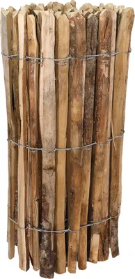 Produktbild von Staketenzaun Gartenzaun Holzzaun Kastanie Rollzaun Teichumrandung 5m Zaun