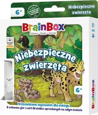 Produktbild von Das Lernspiel „BrainBox: Gefährliche Tiere – Pocket“