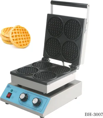 Zdjęcie produktu dla BH-3007 Gofrownica z 4 x okrągły gofer gofry waffle maszyna profesjonalna gastronomia