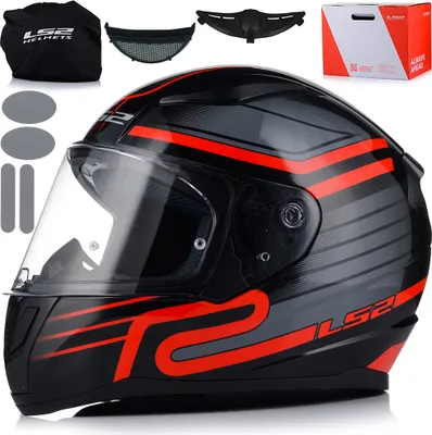 Obrázok produktu pre LS2 FF353 Rapid II Circuit Helm, schwarz/rot, L (59/60)