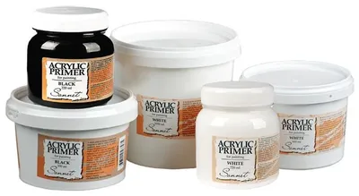 Produktbild von Acryl-Gesso PRIMER Sonnet weiß / schwarz - weiß 500 ml