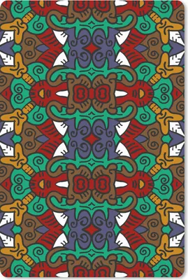 Produktbild von MuchoWow® Mauspad Mousepad Afrika - Muster - Abstrakt - Grün 40x60 cm - Mousepads - Maus Mat - Pad - Mausunterlage - Schreibtisch Accesoire