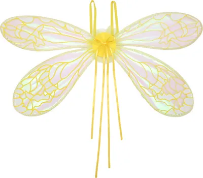 Produktbild von Feenflügel, leicht, mit Farbverlauf, Engels-/Elfenflügel, Kostüm-Requisite für Damen, Libellenflügel, Verkleidungszubehör für Cosplay-Tanzpartys, Gelb