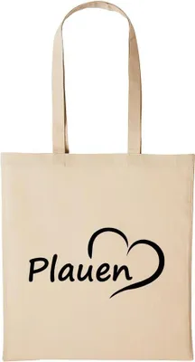 Produktbild von Huuraa Baumwollbeutel Plauen Geschenk Einkaufstasche Natural 10 Liter Baumwolle Plauen Accessoire