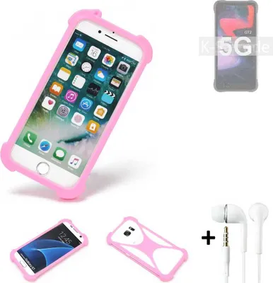 Produktbild von K-S-Trade Bumper + Kopfhörer kompatibel mit UMIDIGI Bison GT2 5G Handy Hülle Schutzhülle Silikon Schutz Hülle Cover Case Silikoncase Silikonbumper