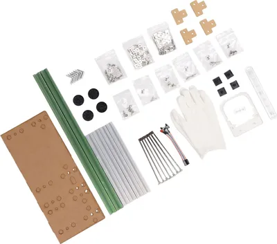 Zdjęcie produktu dla Wspornik otwartej obudowy komputera ATX Dobre odprowadzanie ciepła Obsługa 4 gniazd PCI Kolorowa rama DIY ze stopu aluminium do domu Zielony Srebrny
