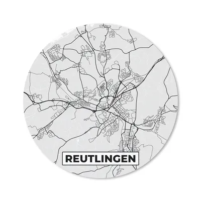 Produktbild von MuchoWow® Mauspad Mousepad Karte - Stadtplan - Deutschland - Reutlingen 40x40 cm - Mousepads - Maus Mat - Pad - Mausunterlage - Schreibtisch Accessoires