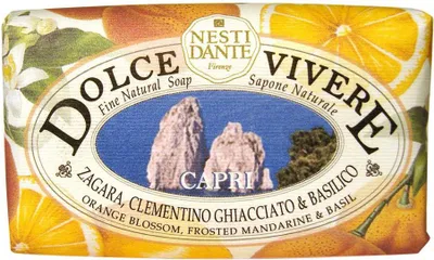Zdjęcie produktu dla NESTI DANTE_Dolce Vivere Kwiat Pomarańczy, Mrożona Mandarynka & Brasil mydło toaletowe 250g