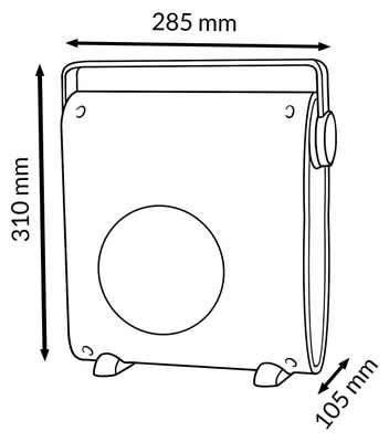 Immagine prodotto di M Mimotec Green Hearth Termoventilatore in Vetroceramica, 2000 W, 3 modalità, silenzioso, con telecomando