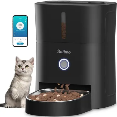 Produktbild von Katzenfutterautomat Futterspender Katze - WLAN und App-Steuerung - 3 L - Nachtlicht