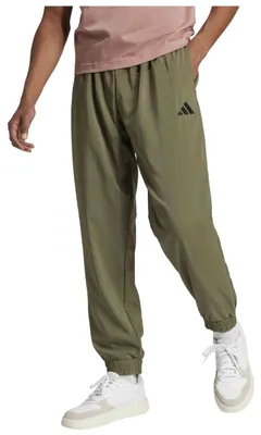 Produktbild von adidas Herren Essentials Small Logo Stanford Elasticated Pants, Olive Strata/Bla