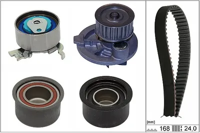 Produktbild von INA 530 0444 30 Zahnriemensatz + Wasserpumpe für OPEL ZAFIRA B (A05) Astra H Caravan (A04) Astra H Schrägheck (A04) Astra G CC (T98) Zafira A (T98)