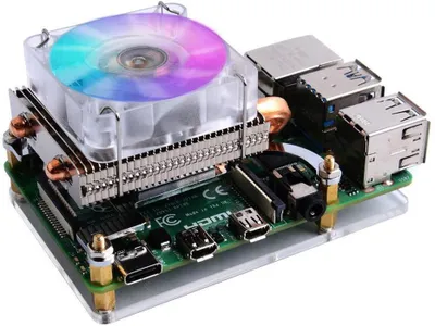 Immagine prodotto di Ventola CPU BerryBase Ice Tower per Raspberry Pi, a basso profilo