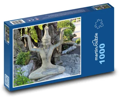 Produktbild von Puzzle 1000 Buddhistische Tempelstatue - martinpuzzle