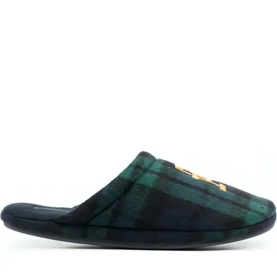 Immagine prodotto di Ciabatte uomo TH TOMMY HILFIGER pantofole da casa con suola rigida antiscivolo articolo FM0FM04398 th check embroidery home, 45/46 EUR 45/46 - UK 11 - USA 12 - CM 29,5, Poliestere 100%