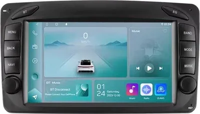 Immagine prodotto di Autoradio con Bluetooth e CarPlay per Mercedes-Benz CLK W209, C-W203, G-W463, W208, A-W168, Viano, Vito e Vaneo – compatibile con Apple e Android – impianto stereo con sistema di navigazione – 1 GB di RAM, 32 GB di memoria