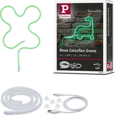 Produktbild von Paulmann USB LED Strip Neon Colorflex Grün