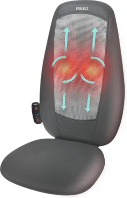 Image de Fauteuil de massage pour le dos et les épaules, 3 modes de massage, rouleaux, vibrations, chaleur