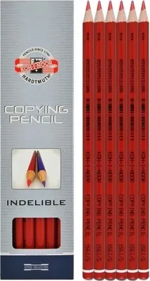 Produktbild von KOH Kopierstifte - Rot - im 12er Pack