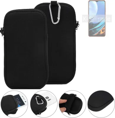 Produktbild von K-S-Trade Neopren-Hülle Handyhülle kompatibel mit Xiaomi Redmi 9T Schutzhülle Neoprenhülle Sleeve Schutz-Hülle Gürtel Tasche Case Holster