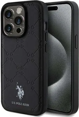Produktbild von U.S. Polo Assn. Yoke Pattern pro iPhone 15 Pro - černý
